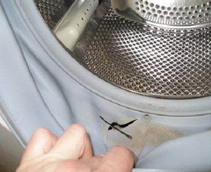 Cuff damage Cuff damage
