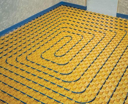 The insulation allows even a novice to evenly place the contour Polystyrene insulation mats