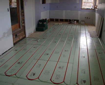 The modular version is also relevant for a wooden house Modular slabs