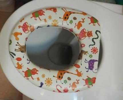 Siège de toilette rembourré