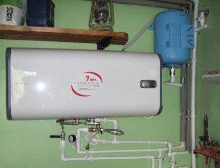 Horizontal water heater Horizontal water heater