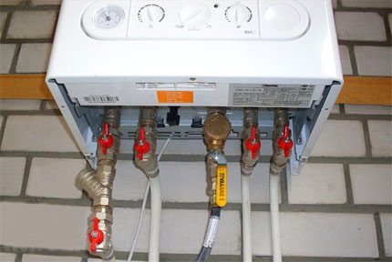 Ang koneksyon sa sistema ng pagpainit ng gas Ang koneksyon sa sistema ng pagpainit ng gas