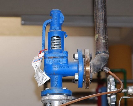 Heating fuse Full lift emergency valve