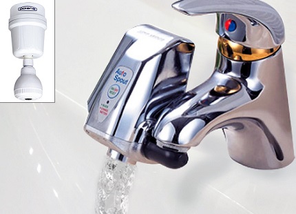 Mini chauffe-eau électrique sur le robinet Buse pour grue