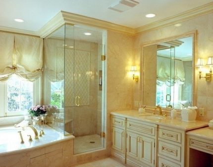 Pinag-isang istilo ng banyo na kagamitan Koleksyon ng muwebles para sa banyo