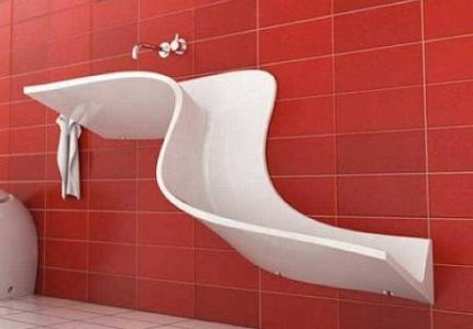 Maligo sa banyo na may kanal para sa banyo Hindi pangkaraniwang hugis ng shell