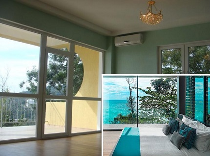 Accounting for the area of glazing in the selection of air conditioning Accounting for glazing area