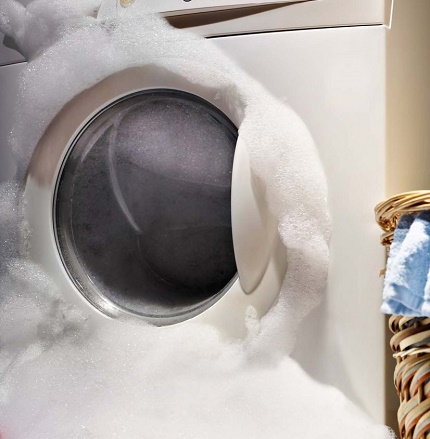 Excess foam during washing in a vending machine Increased foam during washing