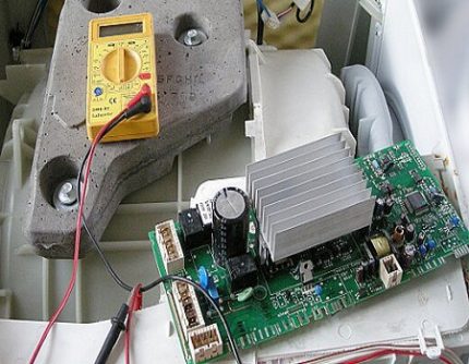 Testing the control board Testing the control board