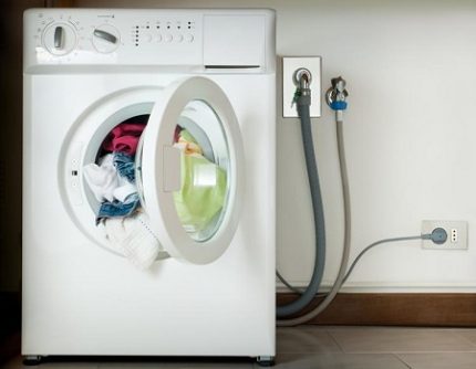 Washing machine connection Washing machine connection