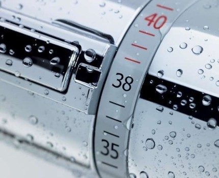 Upravljanje postavljenom temperaturom vode pomoću miksera Ljestvica temperature miksera