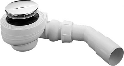 Ang pagiging compact ay isang pangunahing tampok kapag pumipili ng siphon para sa isang mababang papag Mababang pan siphon