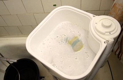 Gultas veļa mini rakstāmmašīnā neizdosies Mazuļu mazgāšanas secība