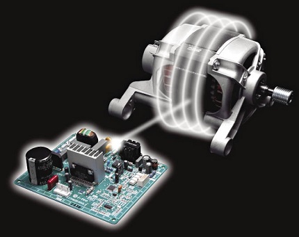 Electronic filling of the washing machine EcoSilence Drive Engine