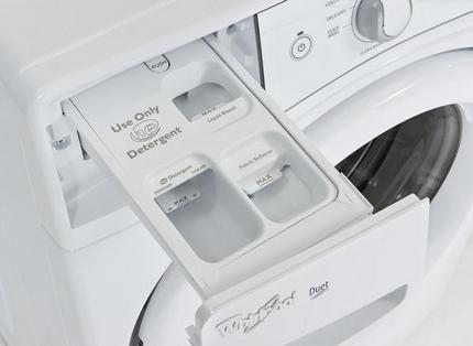 Antibacterial coating protects the compartment from mold and mildew Detergent Compartment