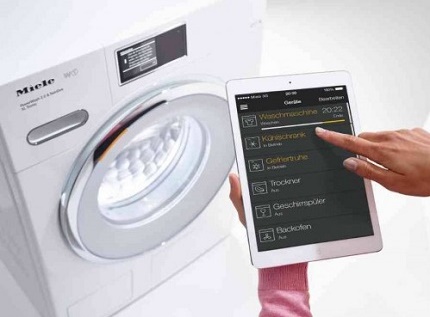 Mga makinang panghugas ng Wi-Fi na makontrol