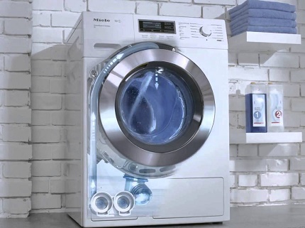 Mga natatanging makina ng washing machine ng Mile