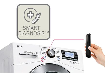 Smart washing function LG Smart Diagnosis System