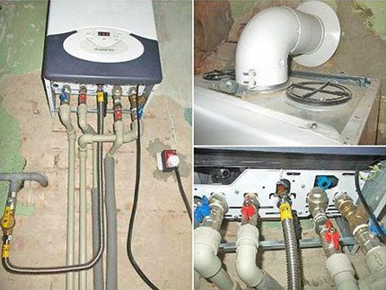 Mga puntos ng koneksyon sa boiler Mga puntos ng koneksyon sa boiler