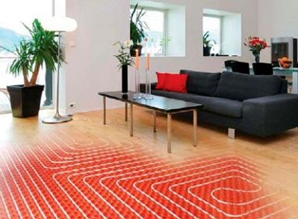 Option for laying pipes when organizing a warm water floor Warm floor