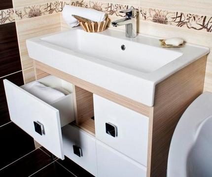 Ang built-in na aparador ng panloob Cupboard na may lababo