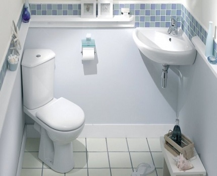 With a corner toilet, the bathroom seems more spacious Toilet faience