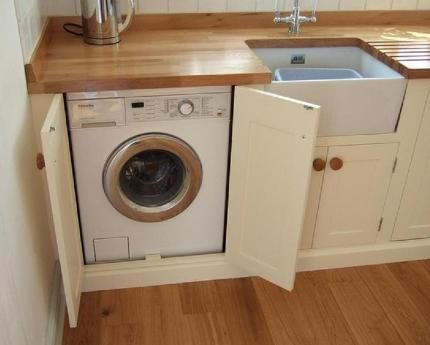 Washing machine in the kitchen Washing machine in the kitchen