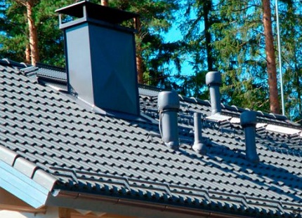Disposição de um duto de ventilação retangular em seção transversal Altura de instalação do tubo de ventilação
