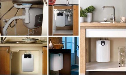 Options d'installation pour les chauffe-eau