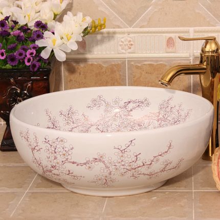 Bồn rửa phòng tắm làm bằng thiết bị vệ sinh Bồn sứ