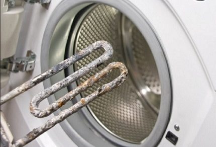 L'élément chauffant de la machine à laver L'élément chauffant de la machine à laver