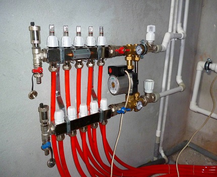 Shut-off valves and fittings are needed to balance the volume of coolant Stop valves