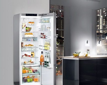 Fridge in a studio apartment Fridge in a studio apartment