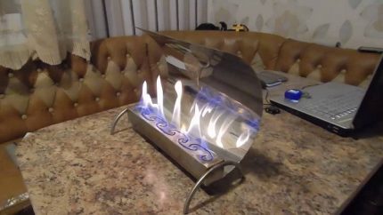 Homemade fireplace as a heater Homemade eco-fireplace