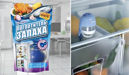 Lebensmittelgeruchsabsorber im Kühlschrank Gelabsorber
