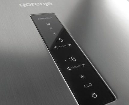 Certains modèles sont équipés d'un écran tactile. Présentoir pour réfrigérateur Gorenje