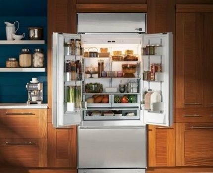 Das ungewöhnliche Design des Kühlschranks erhöht seine Kosten erheblich Side-by-Side-Kühlschrank