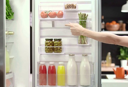 Avantages de la commodité de l'espace intérieur des réfrigérateurs Electrolux Ergonomie de l'intérieur