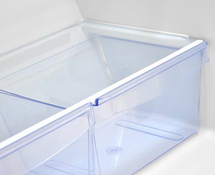 Les tiroirs et étagères Nord sont durables Conteneurs et étagères en verre trempé