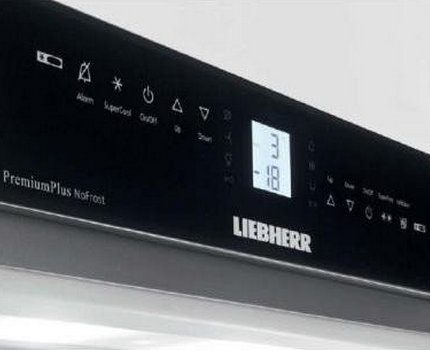 Liebher-Kühlschränke haben eine bequeme Modussteuerung implementiert Liebher Kühlschrank Touchpad