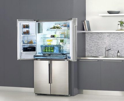 Einige Verbraucher werden durch die obere Position des Gefrierschranks geheilt Samsung mehrtüriger Kühlschrank