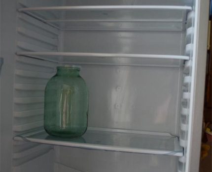 Das Prinzip der Installation von Regalen im Indesit-Kühlschrank Kühlschrank gerippte Seiten zur Regalmontage