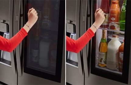 Einzigartige Merkmale von Kühlschränken der Marke LG Betrieb der InstaView-Technologie