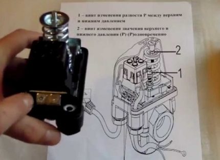Mga Tagubilin sa pagpapatakbo ng Pressure Pagtuturo ng switch ng presyon