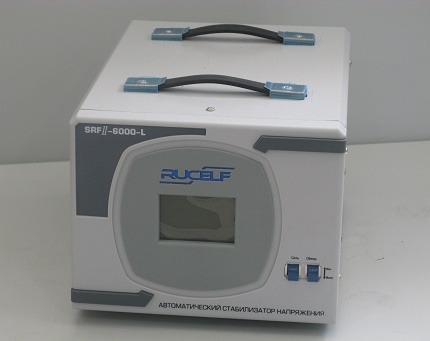 Mga katangian ng stabilizer upang maprotektahan ang ref Stabilizer RUCELF SRFII-6000-L
