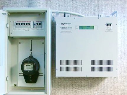 Ang pag-install ng stabilizer malapit sa control cabinet Ligtas na operasyon