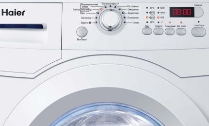 Εξαγριωμένο μενού μηχανών Haier