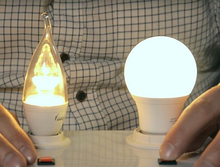 Light bulb comfort comparison Light bulb comfort comparison