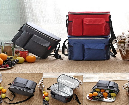 Beutel mit Kühlfunktion sollten nur bei Bedarf geöffnet werden. Kühltasche