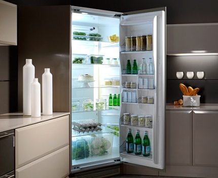 Wunderbare Entscheidung, eine Ecke der Küche mit einem Kühlschrank zu nehmen Eckkühlschrank